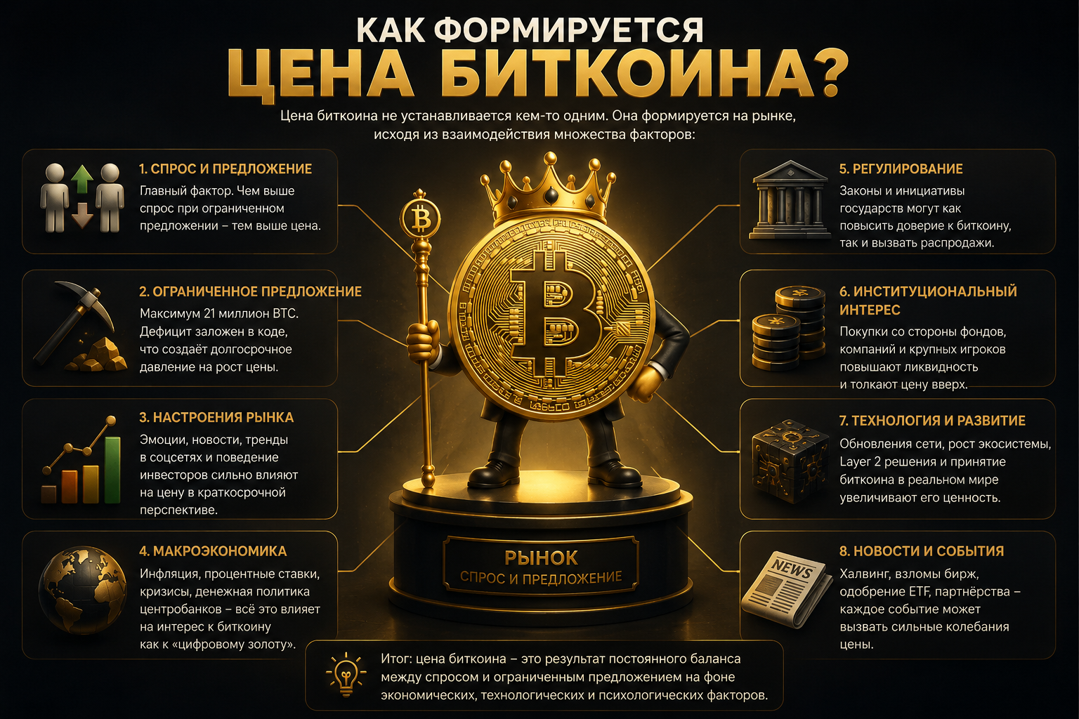 Как формируется цена биткоина, Эмиссия биткоина ограничена
