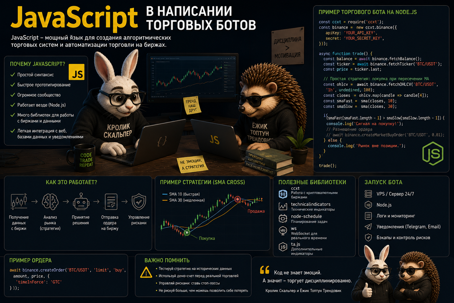 торговый робот на Node.js 