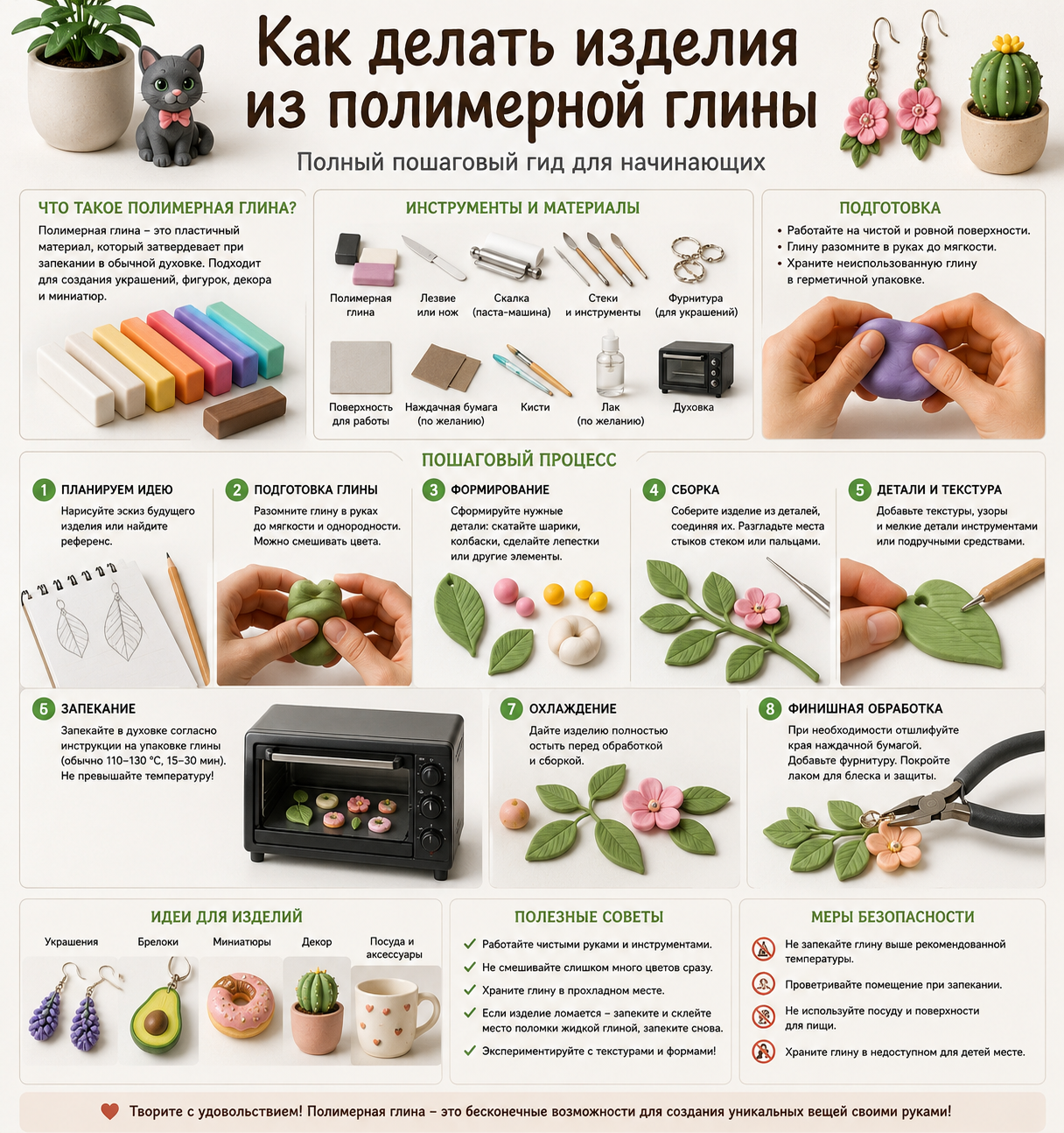 изделия из полимерной глины