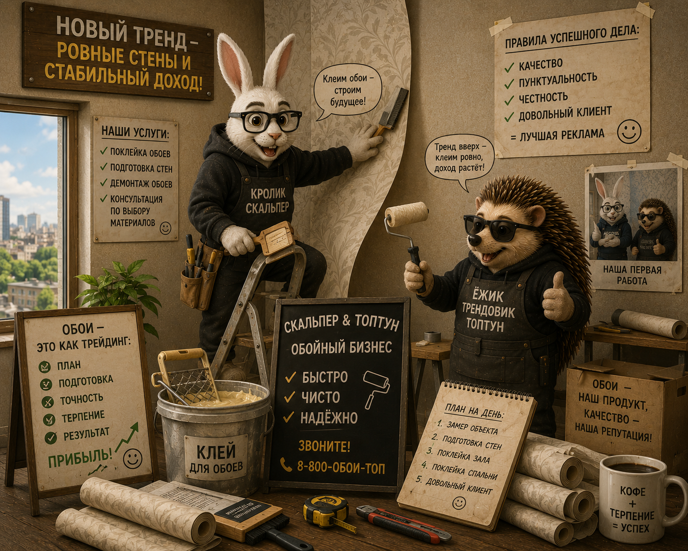  Бизнес на поклейке обоев